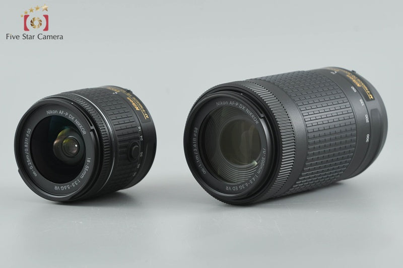 "Count 4" Nikon D5600 24.2 MP SLR Digital Camera 18-55 70-300 VR Lenses w/ Box