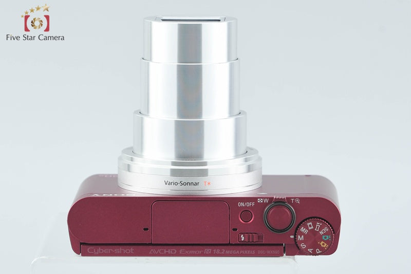 Sony Cyber-Shot DSC-WX500 Red 18.2 MP Digital Camera [Japanese Language Only]