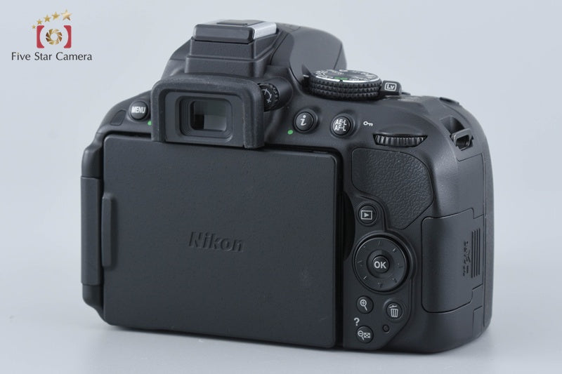 "Count 3,844" Nikon D5300 Black 24.2 MP DSLR Camera 18-55 70-300 Lenses