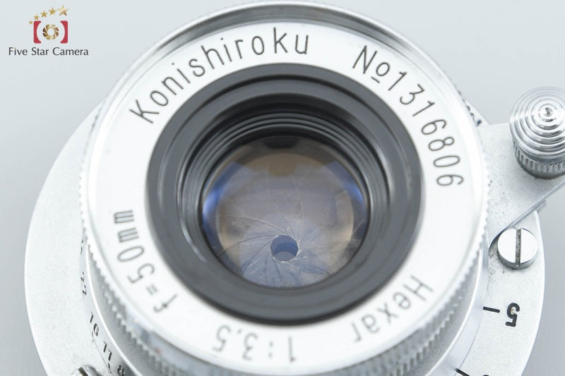 Konica Konishiroku Hexar 50mm f/3.5 Collapsible L39 LTM Leica Thread Mount Lens