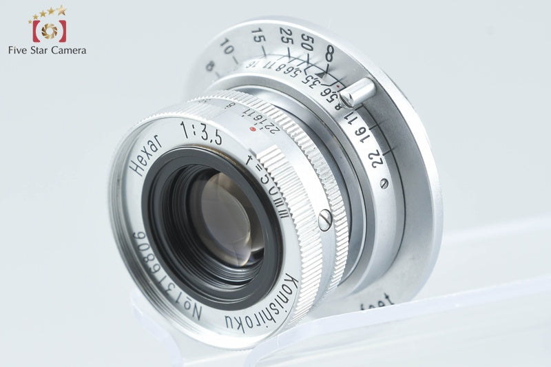 Konica Konishiroku Hexar 50mm f/3.5 Collapsible L39 LTM Leica Thread Mount Lens