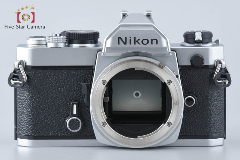 Nikon FM Silver Early Model 35mm SLR Film Camera + Ai NIKKOR 50mm f/1.4