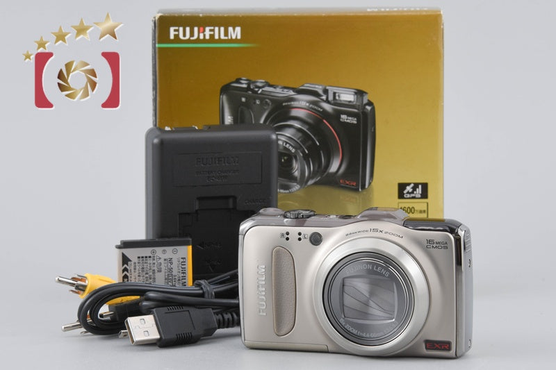 Fujifilm FinePix F550EXR Champagne Gold 16.0 MP Digital Camera w/ Box