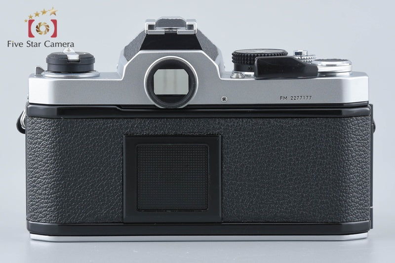 Nikon FM Silver Early Model 35mm SLR Film Camera + Ai NIKKOR 50mm f/1.4