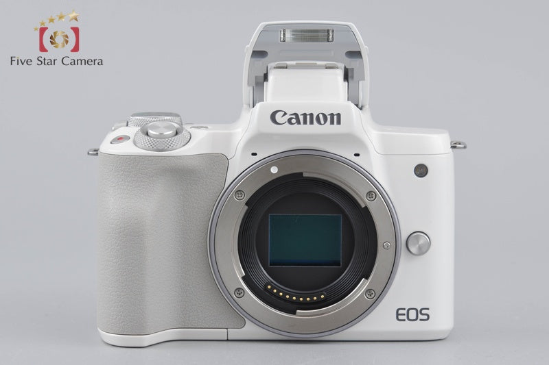 Canon EOS Kiss M / M50 White 24.0 MP EF-M 18-150 IS STM Lens
