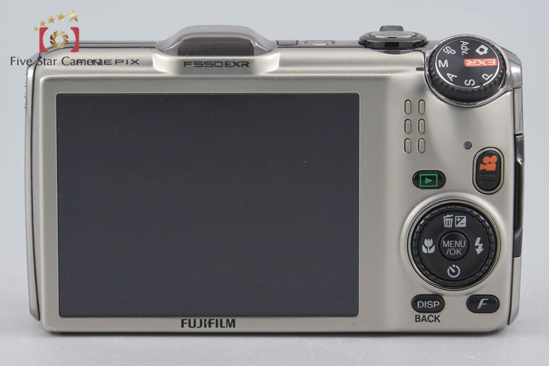 Fujifilm FinePix F550EXR Champagne Gold 16.0 MP Digital Camera w/ Box