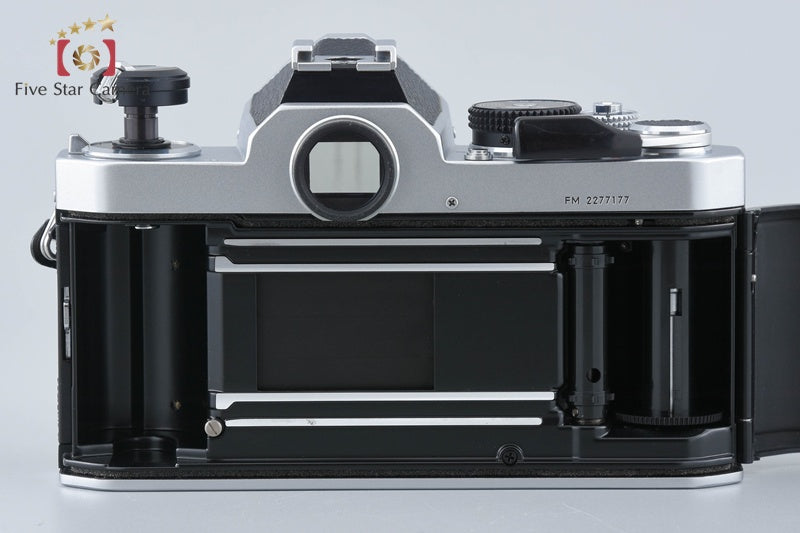 Nikon FM Silver Early Model 35mm SLR Film Camera + Ai NIKKOR 50mm f/1.4