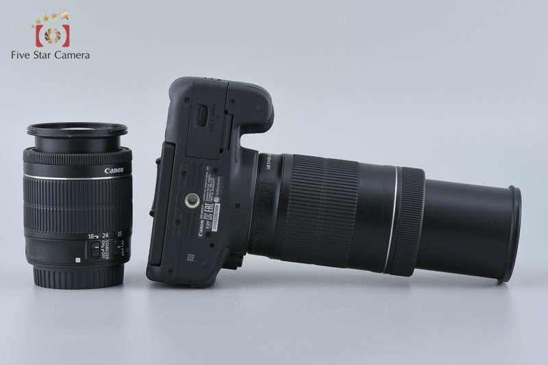 "Count 750" Canon EOS Kiss X8i / Rebel T6i / 750D 24.2 MP DSLR 18-55 55-250 Lens