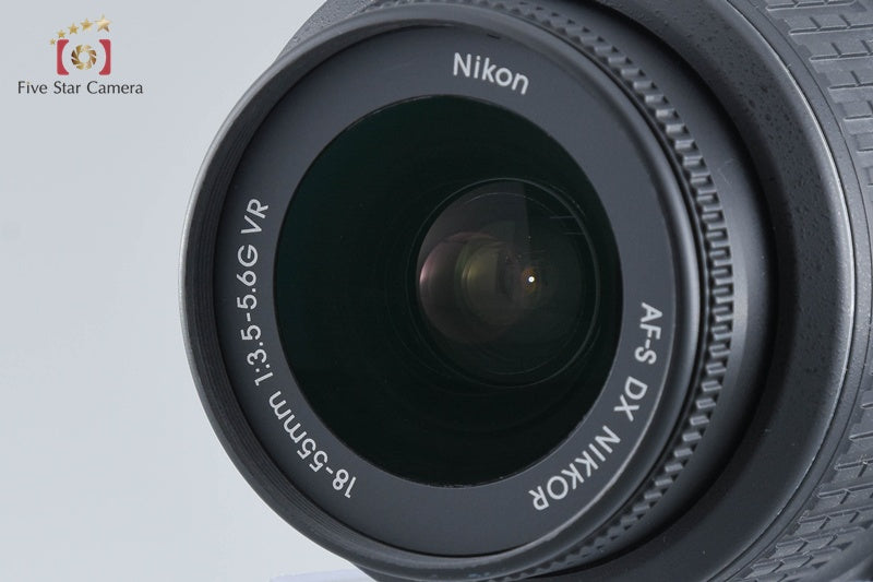 "Shutter count 719" Nikon D5000 12.3 MP DSLR Camera 18-55 55-200 VR Lenses