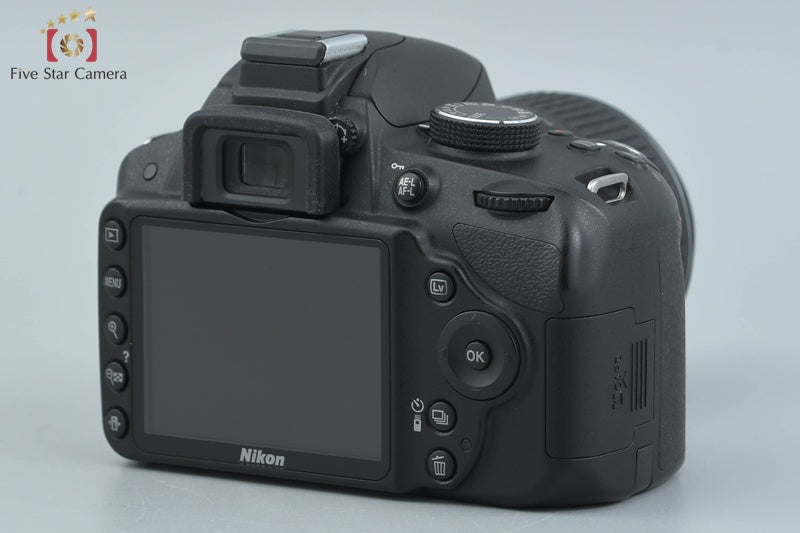 "Count 2,994" Nikon D3200 24.2 MP DSLR Black AF-S DX NIKKOR 18-55 VR Lens