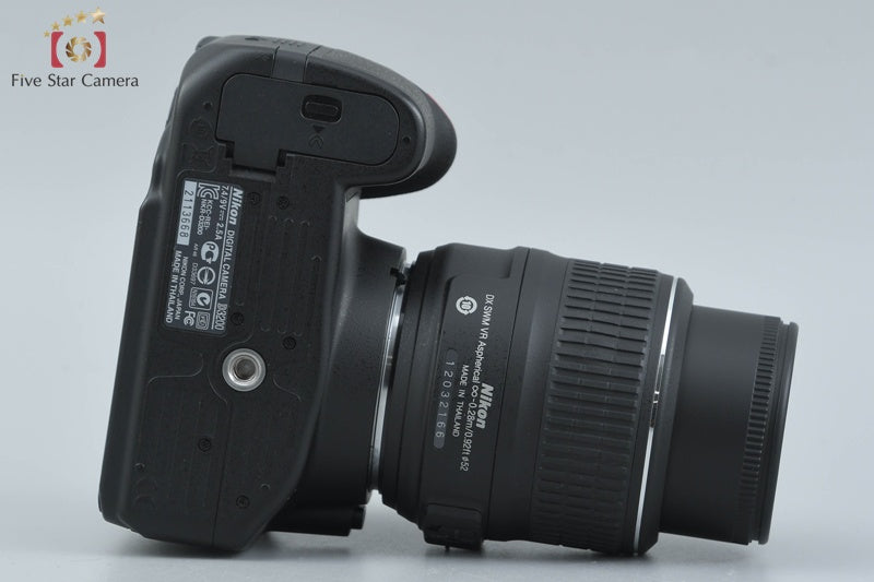 "Count 2,994" Nikon D3200 24.2 MP DSLR Black AF-S DX NIKKOR 18-55 VR Lens