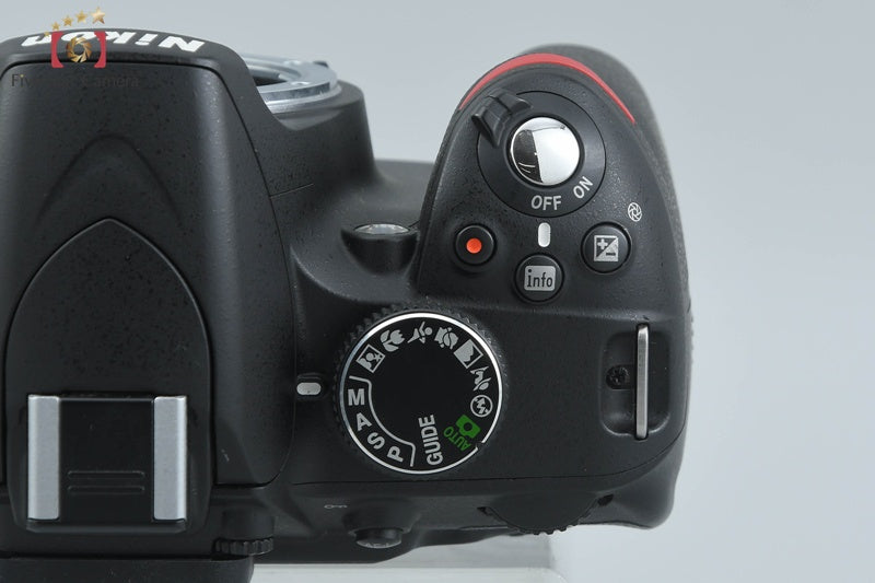 "Count 2,994" Nikon D3200 24.2 MP DSLR Black AF-S DX NIKKOR 18-55 VR Lens