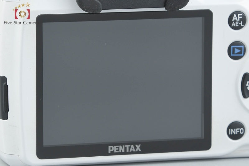 Pentax K-50 White 16.3 MP Digital SLR Camera 18-55 50-200 Lenses