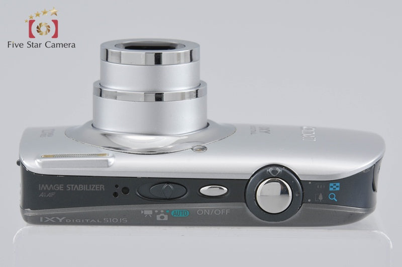 Canon IXY Digital 510 IS Silver 12.1 MP Digital Camera w/ Box