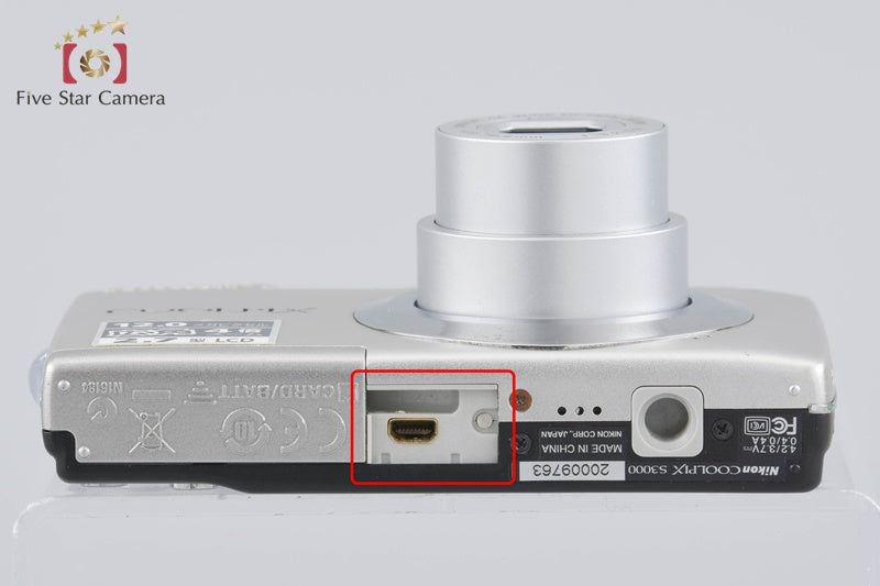 Nikon COOLPIX S3000 Pure Silver 12.0 MP Digital Camera