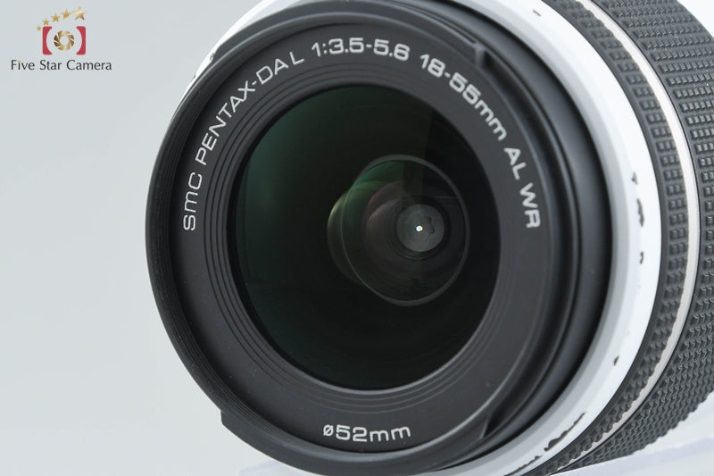 Pentax K-50 White 16.3 MP Digital SLR Camera 18-55 50-200 Lenses