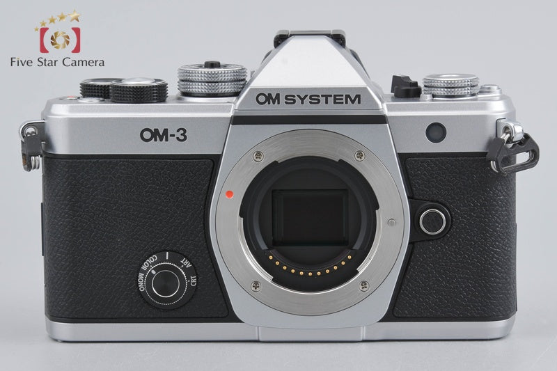 "Shutter Count 5,518" OM SYSTEM OM-3 Silver 20.4 MP Mirrorless Camera w/ Box