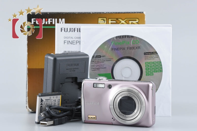 Fujifilm FinePix F80EXR Pink 12.0 MP Digital Camera w/ Box