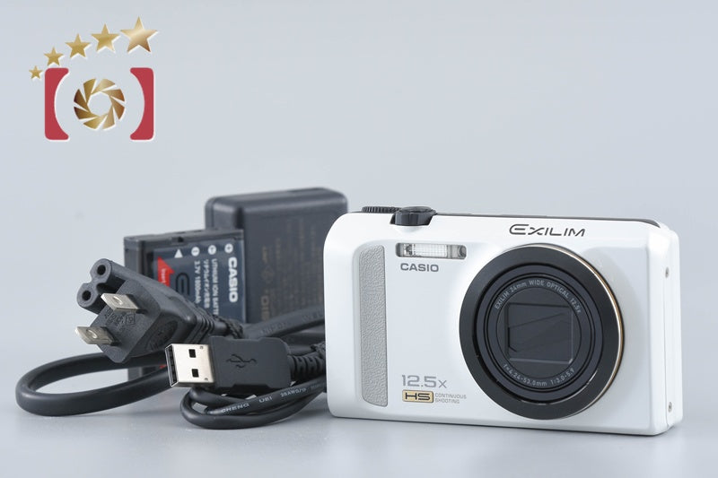 Casio HIGH SPEED EXILIM EX-ZR200 White 16.1 MP Digital Camera