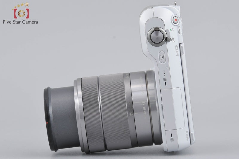 Sony Alpha NEX-3 16.1 MP White 18-55 Lens [Japanese Language Only]
