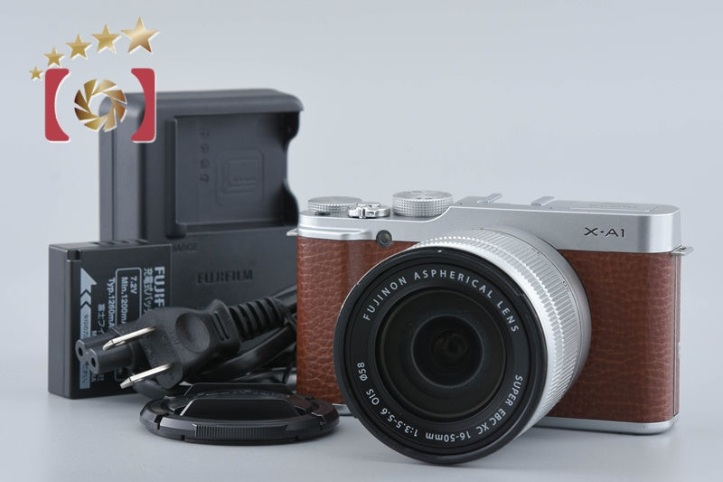 Fujifilm X-A1 Brown 16.3 MP Digital Camera 16-50mm Lens