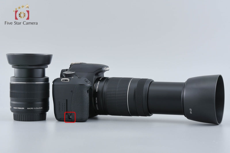 Canon EOS Kiss X5 / Rebel T3i / 600D 18.0 MP 18-55 55-250 Lenses