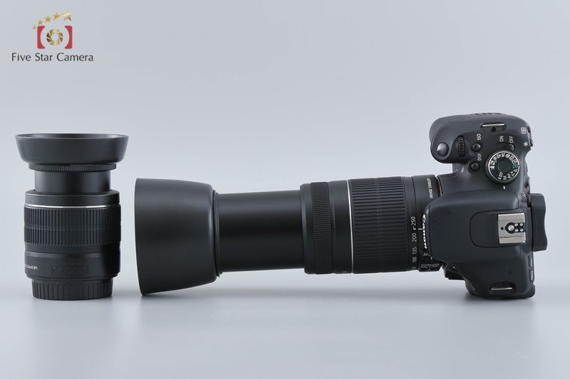 Canon EOS Kiss X5 / Rebel T3i / 600D 18.0 MP 18-55 55-250 Lenses