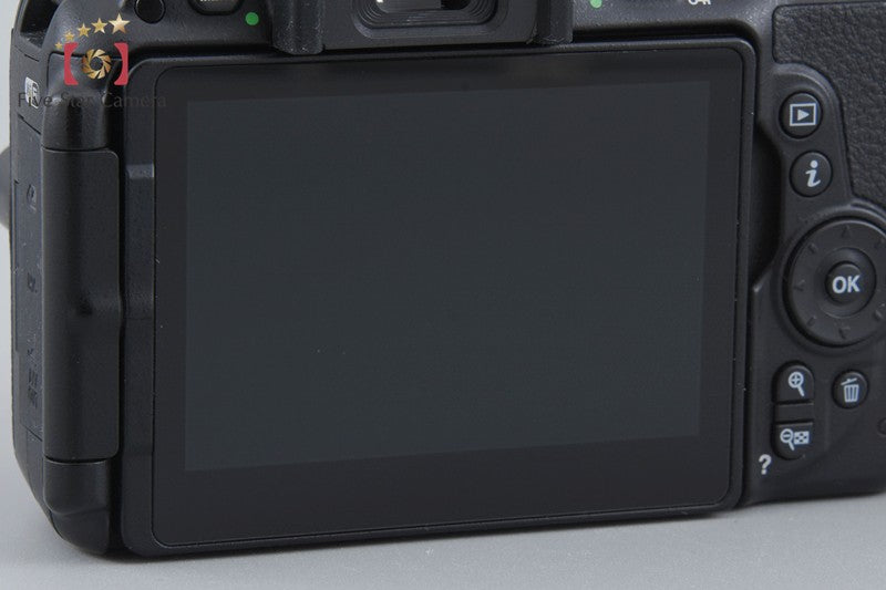 "Count 3,174" Nikon D5500 Black 24.2 MP Digital SLR Camera 18-55 VR II Lens