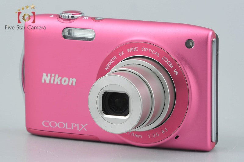 Nikon COOLPIX S3300 Strawberry Pink 16.0 MP Digital Camera