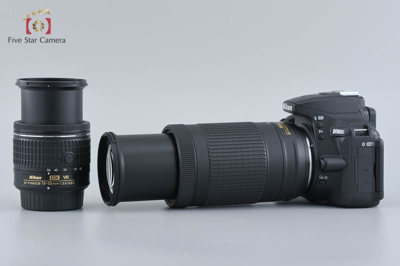 Nikon D5600 24.2 MP SLR Digital Camera 18-55 70-300 VR Lenses