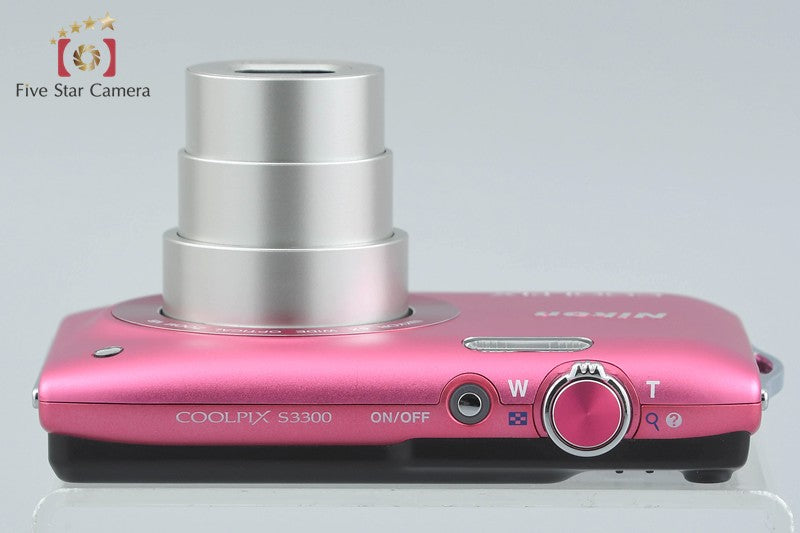 Nikon COOLPIX S3300 Strawberry Pink 16.0 MP Digital Camera