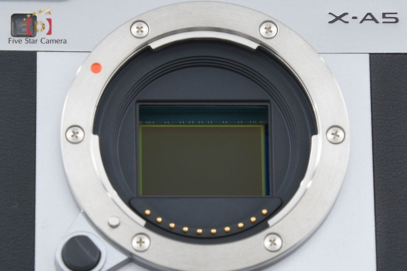 Fujifilm X-A5 Silver 24.2 MP Digital Mirrorless Camera 15-45 Lens