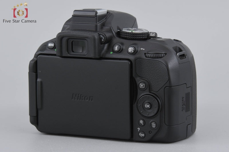 "Count 1,540" Nikon D5300 Black 24.2 MP DSLR Camera 18-55 VR II Lens