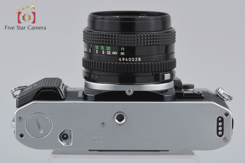 Canon AE-1 PROGRAM Silver 35mm SLR Film Camera + New FD 50mm f/1.4