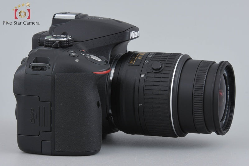 "Count 1,540" Nikon D5300 Black 24.2 MP DSLR Camera 18-55 VR II Lens