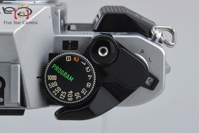 Canon AE-1 PROGRAM Silver 35mm SLR Film Camera + New FD 50mm f/1.4