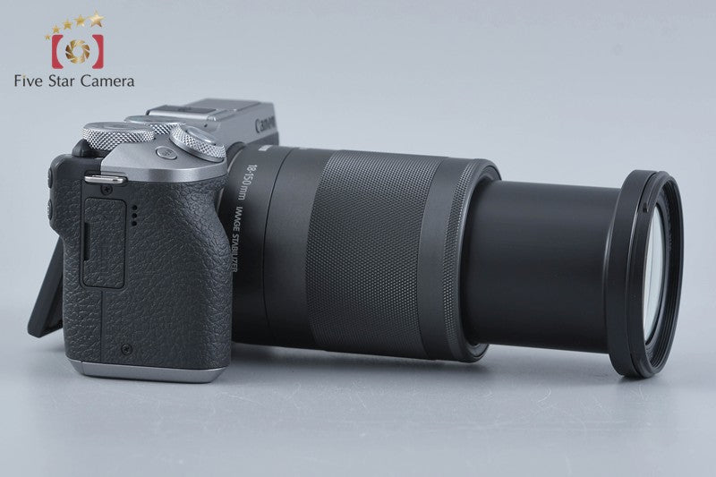 Canon EOS M6 Mark II Silver 32.5MP Mirrorless Camera 18-150 Lens w/ Box