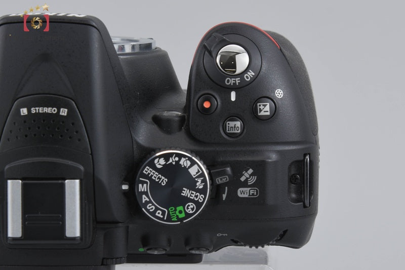 "Count 1,540" Nikon D5300 Black 24.2 MP DSLR Camera 18-55 VR II Lens