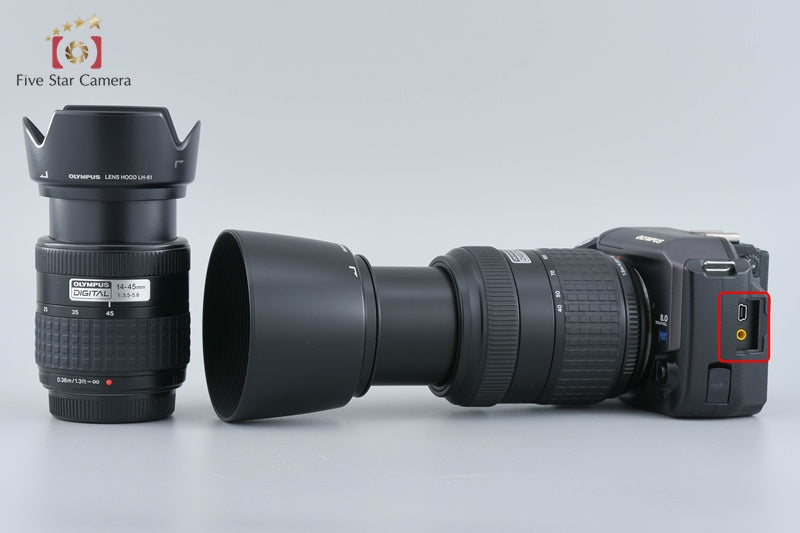 "Count 1,051" Olympus E-300 8.0 MP DSLR + ZUIKO DIGITAL 14-45 40-150 Lenses