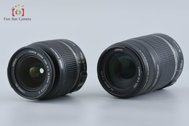 Canon EOS Kiss X3 / Rebel T1i / 500D 15.1 MP 18-55 55-250 Lenses