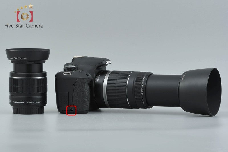 "Count 3,081" Canon EOS Kiss X5 / Rebel T3i / 600D 18.0 MP 18-55 55-250 Lenses