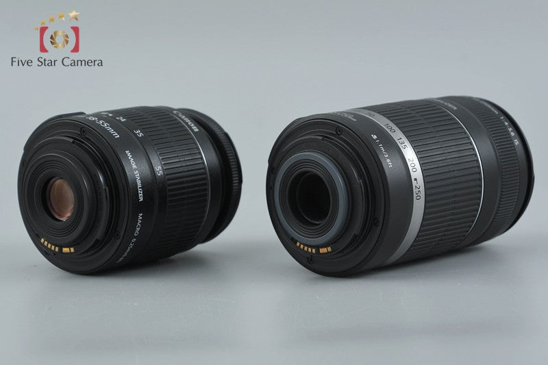 "Count 3,081" Canon EOS Kiss X5 / Rebel T3i / 600D 18.0 MP 18-55 55-250 Lenses