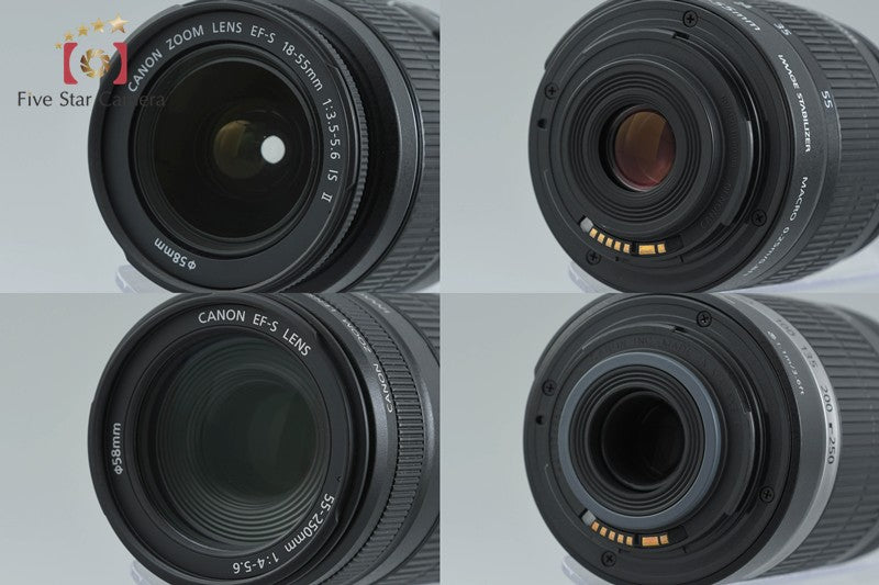 "Count 3,081" Canon EOS Kiss X5 / Rebel T3i / 600D 18.0 MP 18-55 55-250 Lenses