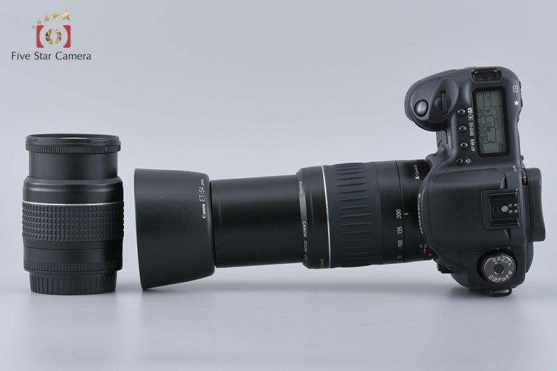 Canon EOS 10D 6.3 MP Digital SLR Camera EF 28-80 55-200 USM Lenses