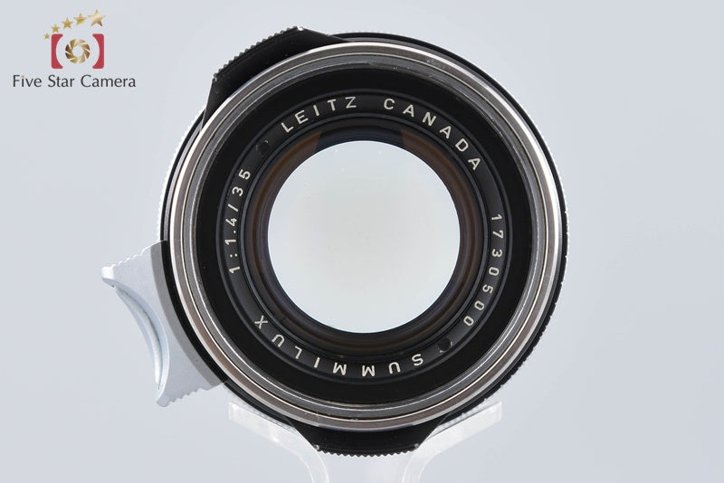 Very Rare!! Leica SUMMILUX 35mm f/1.4 Steel Rim Black Repainted
