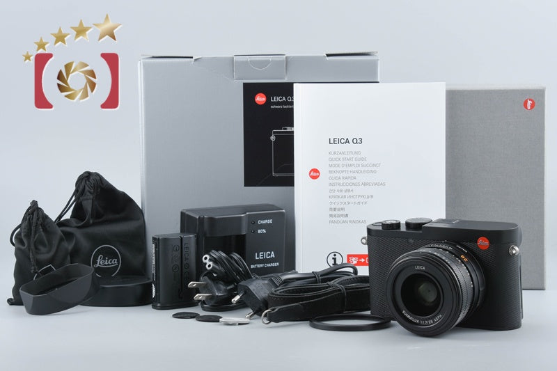 Leica Q3 Black 60.3 MP Digital Camera w/ Box from Japan
