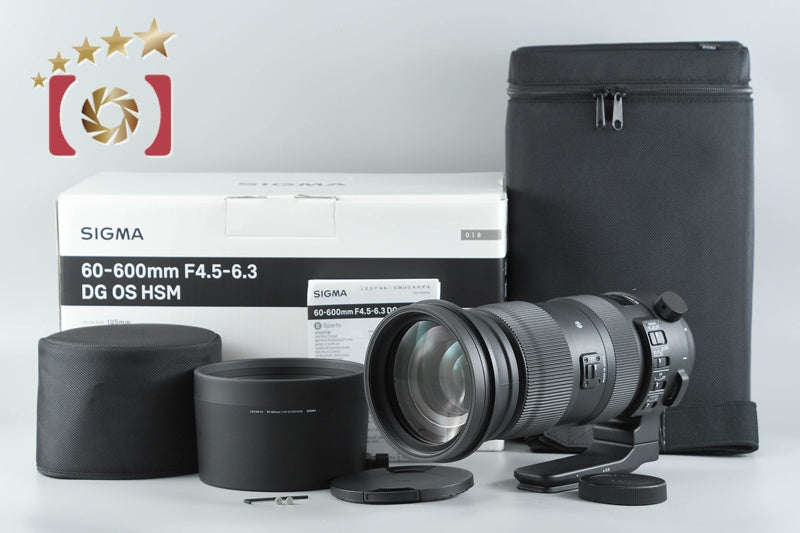 Sigma 60-600mm f/4.5-6.3 DG OS HSM Sports for Canon w/ Box from Japan