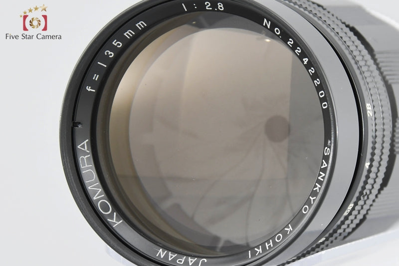SANKYO KOHKI KOMURA 135mm f/2.8 L39 LTM Leica Thread Mount Lens
