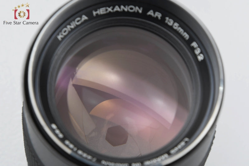 "As-Is" KONICA HEXANON AR 50mm f/1.7 AE, HEXANON AR 135mm f/3.2 AE