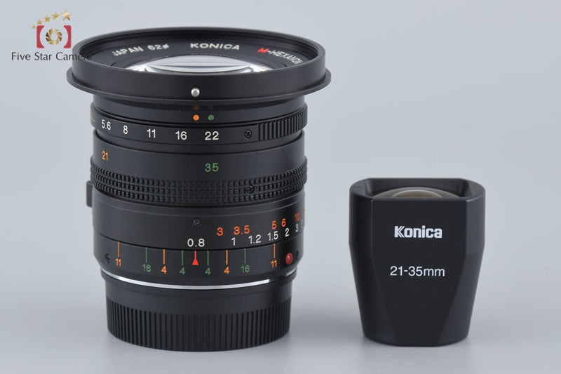 Konica M-HEXANON DUAL 21-35mm f/3.4-4.0 Leica M Mount Lens w/ 21-35mm Viewfinder